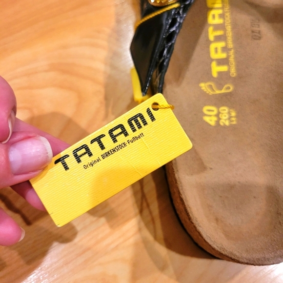 Birkenstock Tatami Tready Black Slip On Sandals Size 40 - Picture 5 of 10